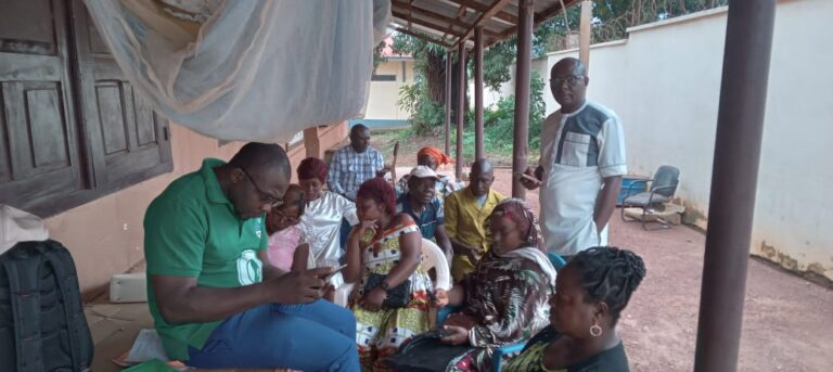 Co designing BornFyne connect in Bertoua